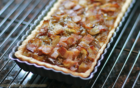 Caramelized Onion and Bacon Tart