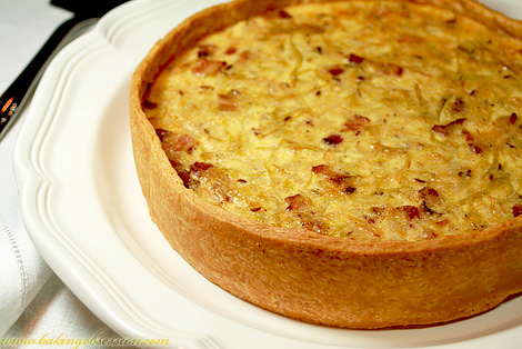 Cabbage Caraway Quiche with Gruyère