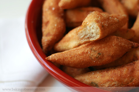 Paste Fritte (Fried Pizza Dough with Soppressata and Sage) Inside