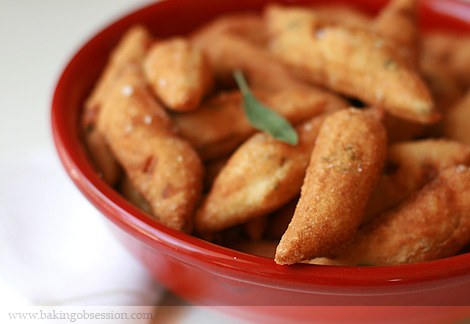 Paste Fritte (Fried Pizza Dough with Soppressata and Sage)