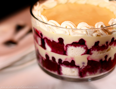 Lemon Mascarpone and Blueberries Trifle