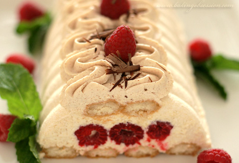 Raspberry Tiramisu with Cinnamon Cream