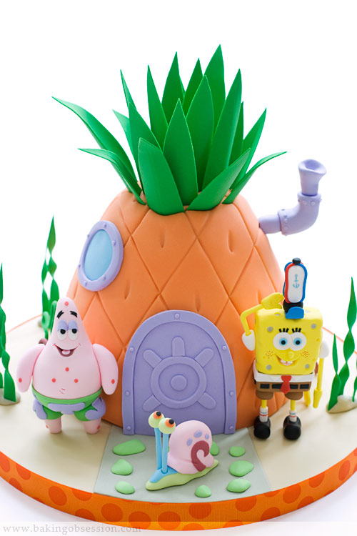 Fake False Spongebob Square Pants 2 Tier Cake Decoration - Etsy Australia