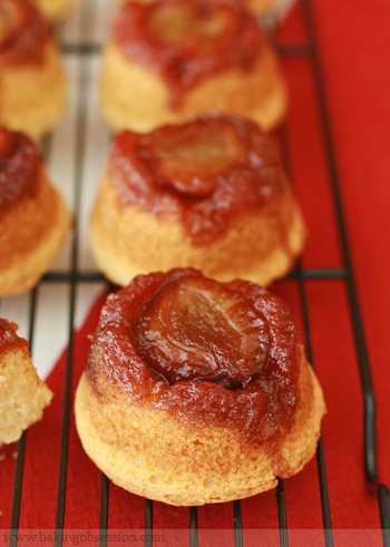 Italian Plum Upside-Down Ricotta Cupcakes