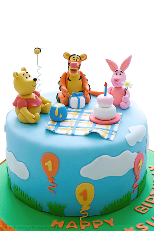 Pooh and Friends Fondant Cake  Just Bake